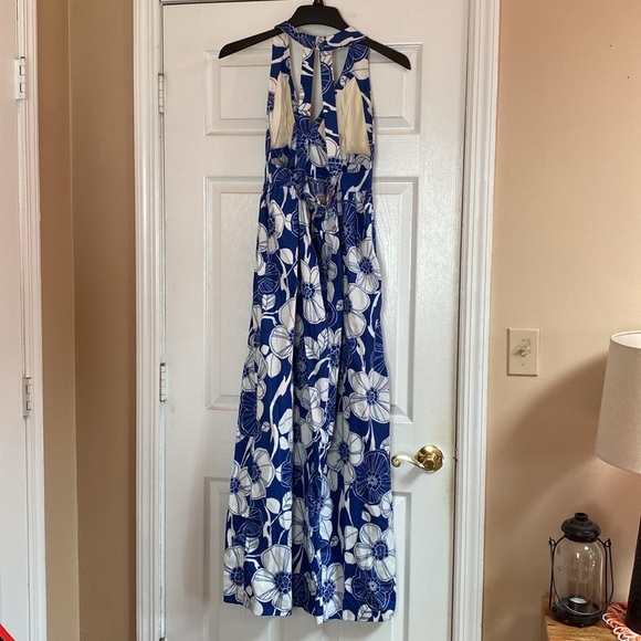 VTG 1970’s Fredricks of Hollywood Hawaiian Luau Tiki Maxi Dress - Picture 2 of 16